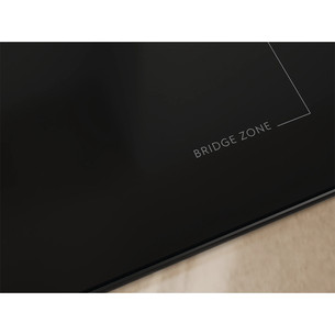 Electrolux 600 XT Bridge, platums 60 cm, melna - Iebūvējama indukcijas plīts virsma ar tvaika nosūcēju