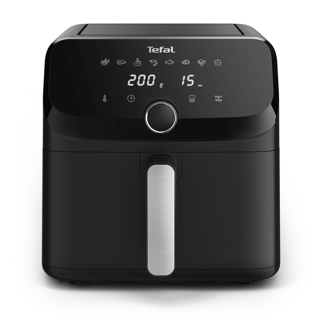 Tefal Easy Fry Mega, 7.5 L, 2020 W, melna - Karstā gaisa friteris