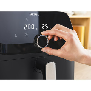 Tefal Easy Fry Mega, 7.5 L, 2020 W, melna - Karstā gaisa friteris