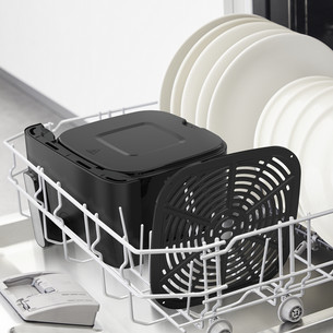 Tefal Easy Fry Mega, 7.5 L, 2020 W, melna - Karstā gaisa friteris
