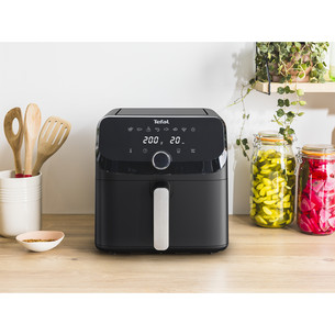 Tefal Easy Fry Mega, 7.5 L, 2020 W, melna - Karstā gaisa friteris