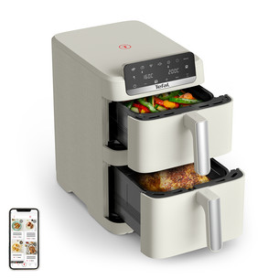 Tefal Easy Fry Crispy Stack, 10 L, 2700 W, bēša - Karstā gaisa friteris
