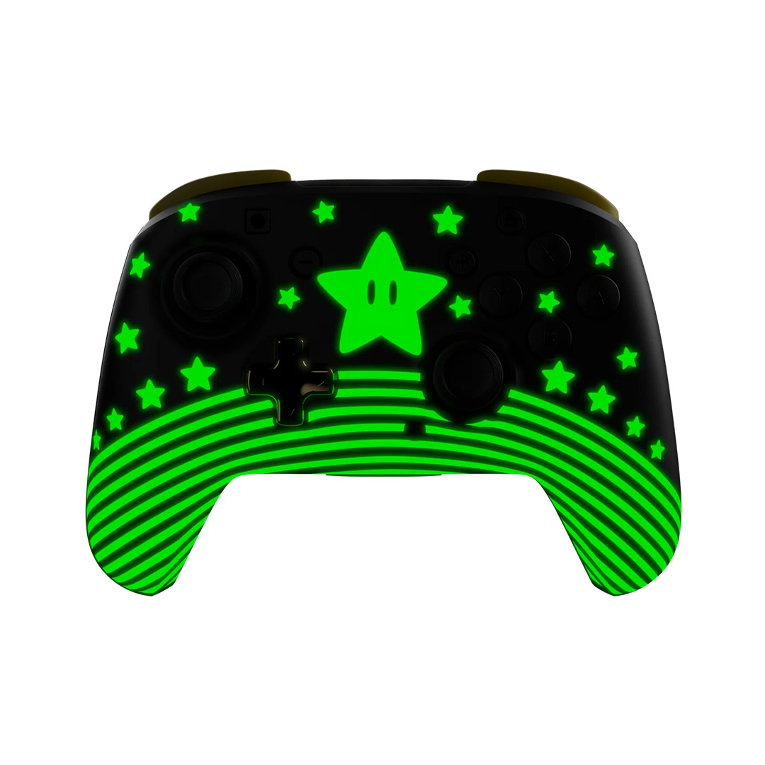 Turtle Beach Rematch Super Mario Star, Nintendo Switch, melna/dzeltena - Bezvadu kontrolieris