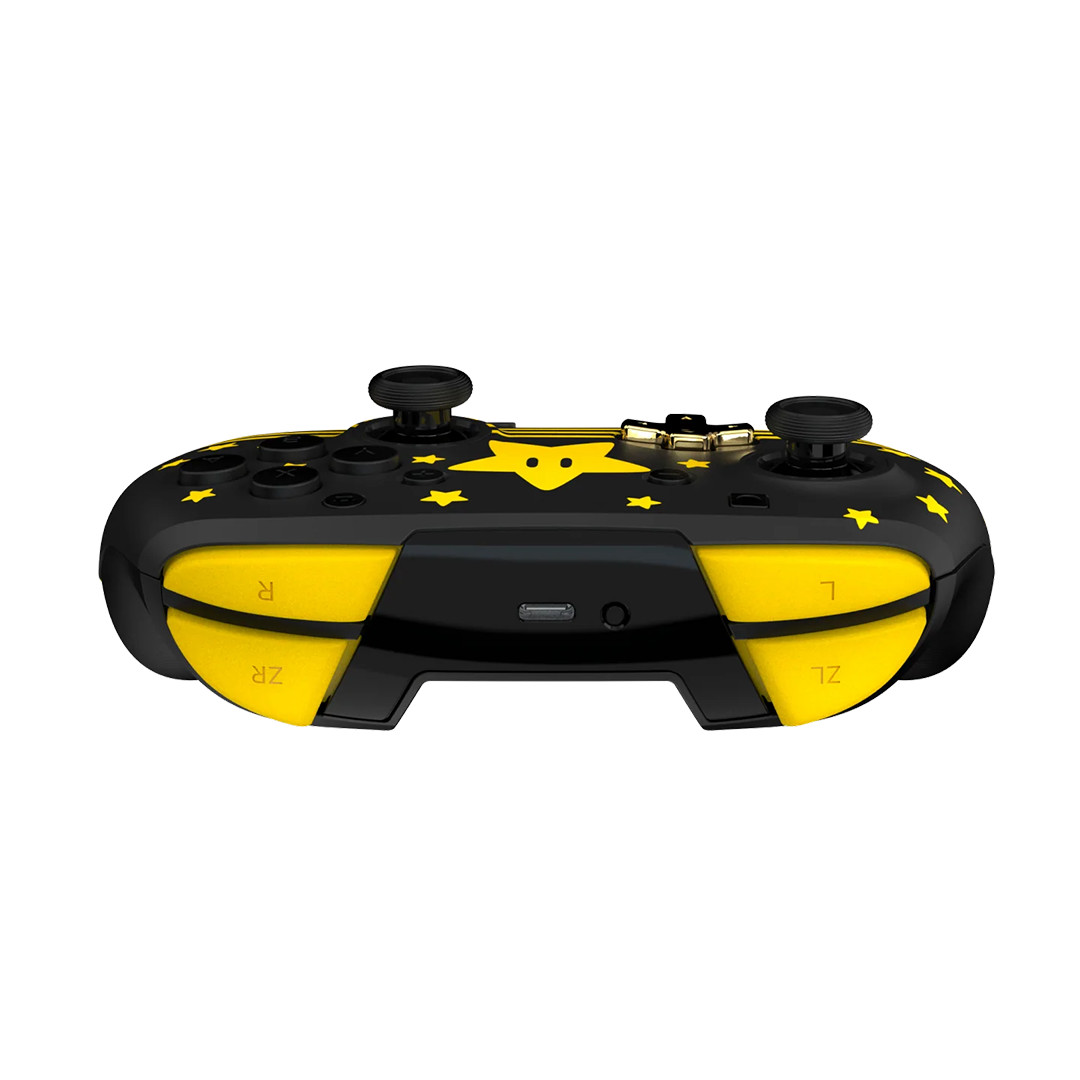Turtle Beach Rematch Super Mario Star, Nintendo Switch, melna/dzeltena - Bezvadu kontrolieris
