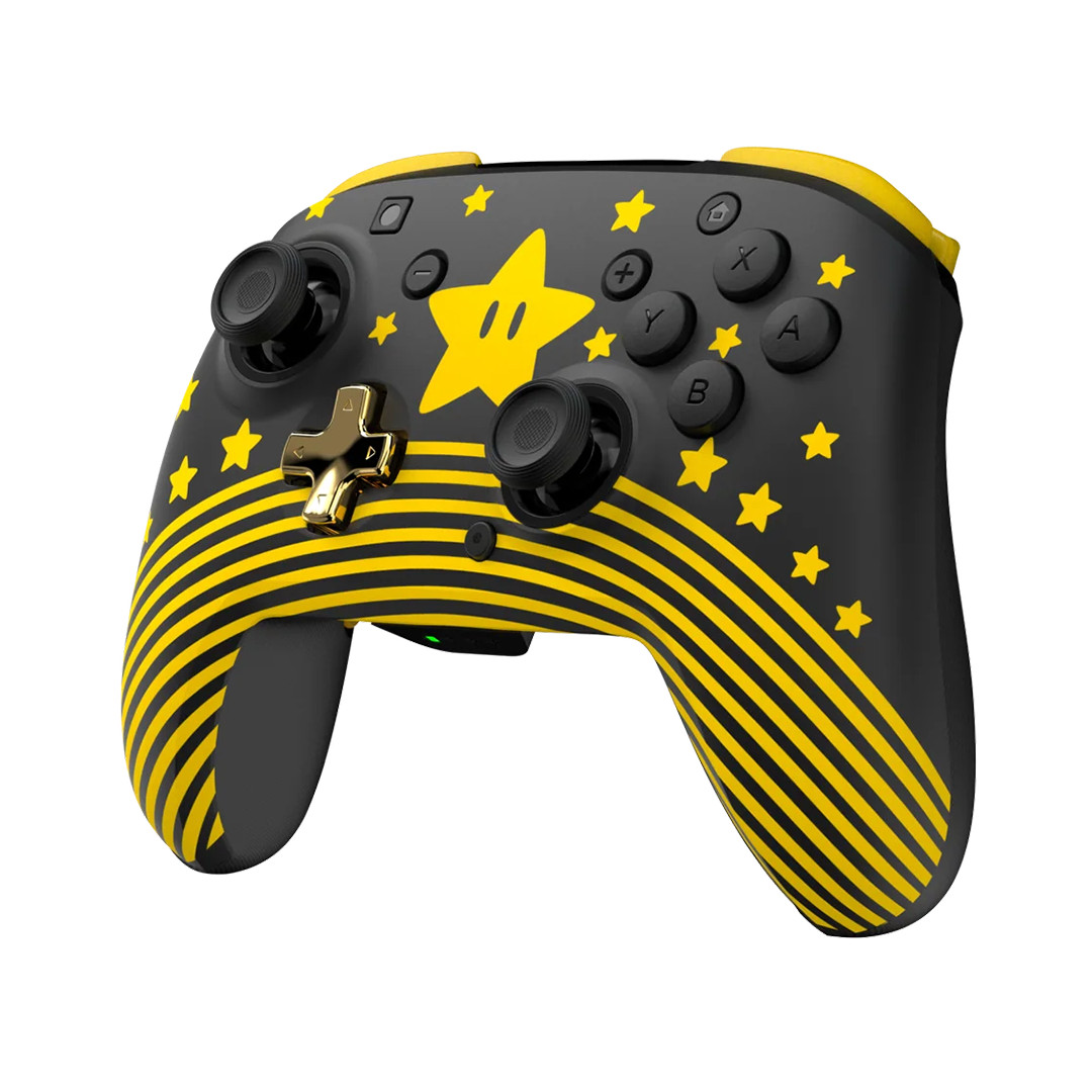 Turtle Beach Rematch Super Mario Star, Nintendo Switch, melna/dzeltena - Bezvadu kontrolieris
