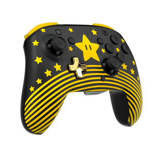 Turtle Beach Rematch Super Mario Star, Nintendo Switch, melna/dzeltena - Bezvadu kontrolieris