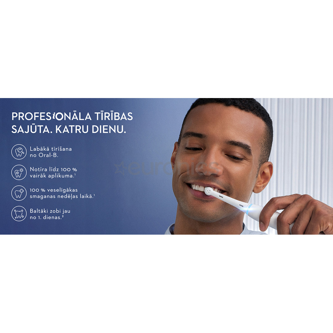 Braun Oral-B iO6 Duo Pack, melna/rozā - Elektrisko zobu birstu komplekts