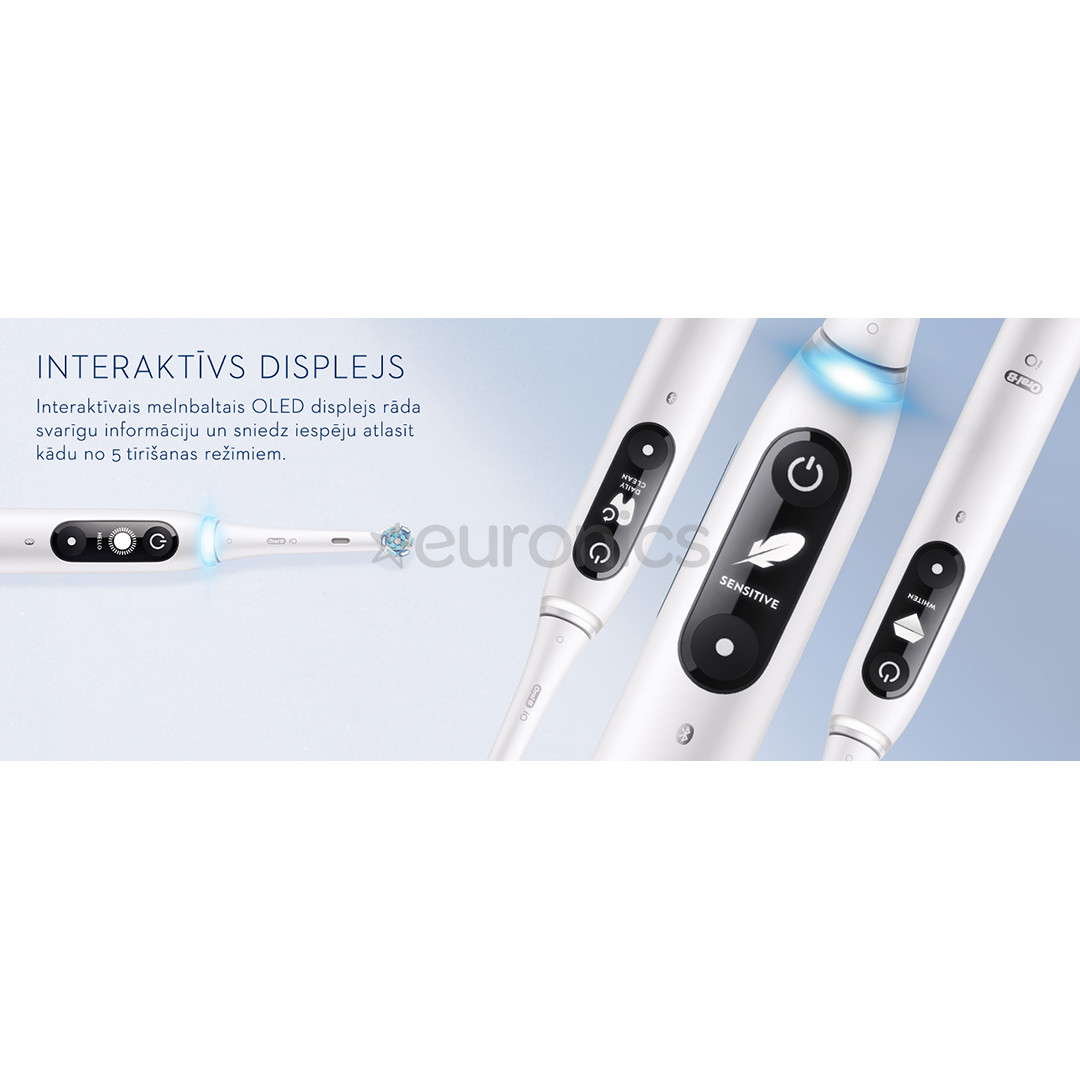 Braun Oral-B iO6 Duo Pack, melna/rozā - Elektrisko zobu birstu komplekts