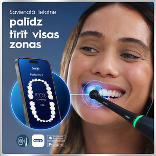 Braun Oral-B iO6 Duo Pack, melna/rozā - Elektrisko zobu birstu komplekts