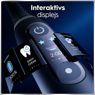 Braun Oral-B iO6 Duo Pack, melna/rozā - Elektrisko zobu birstu komplekts