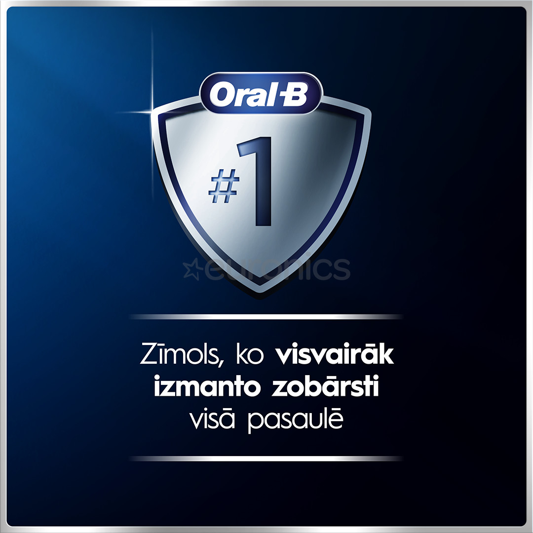 Braun Oral-B iO6 Duo Pack, melna/rozā - Elektrisko zobu birstu komplekts