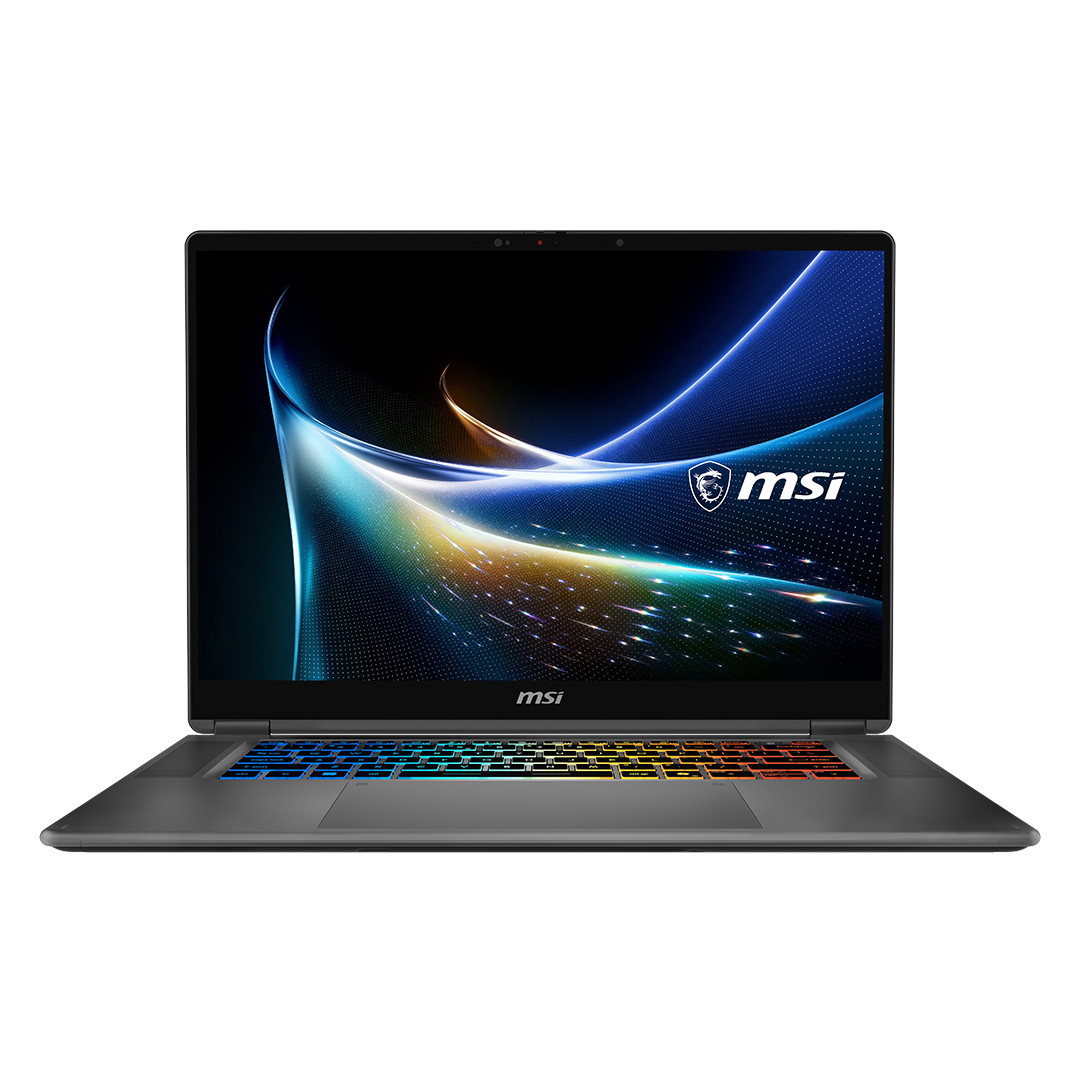 MSI Prestige N16 Flip AI+, 16'', 4K UHD, OLED, 120 Hz, RTX Spark N1X 20C, 128 GB, 2 TB, W11P, ENG, pelēka - Portatīvais dators