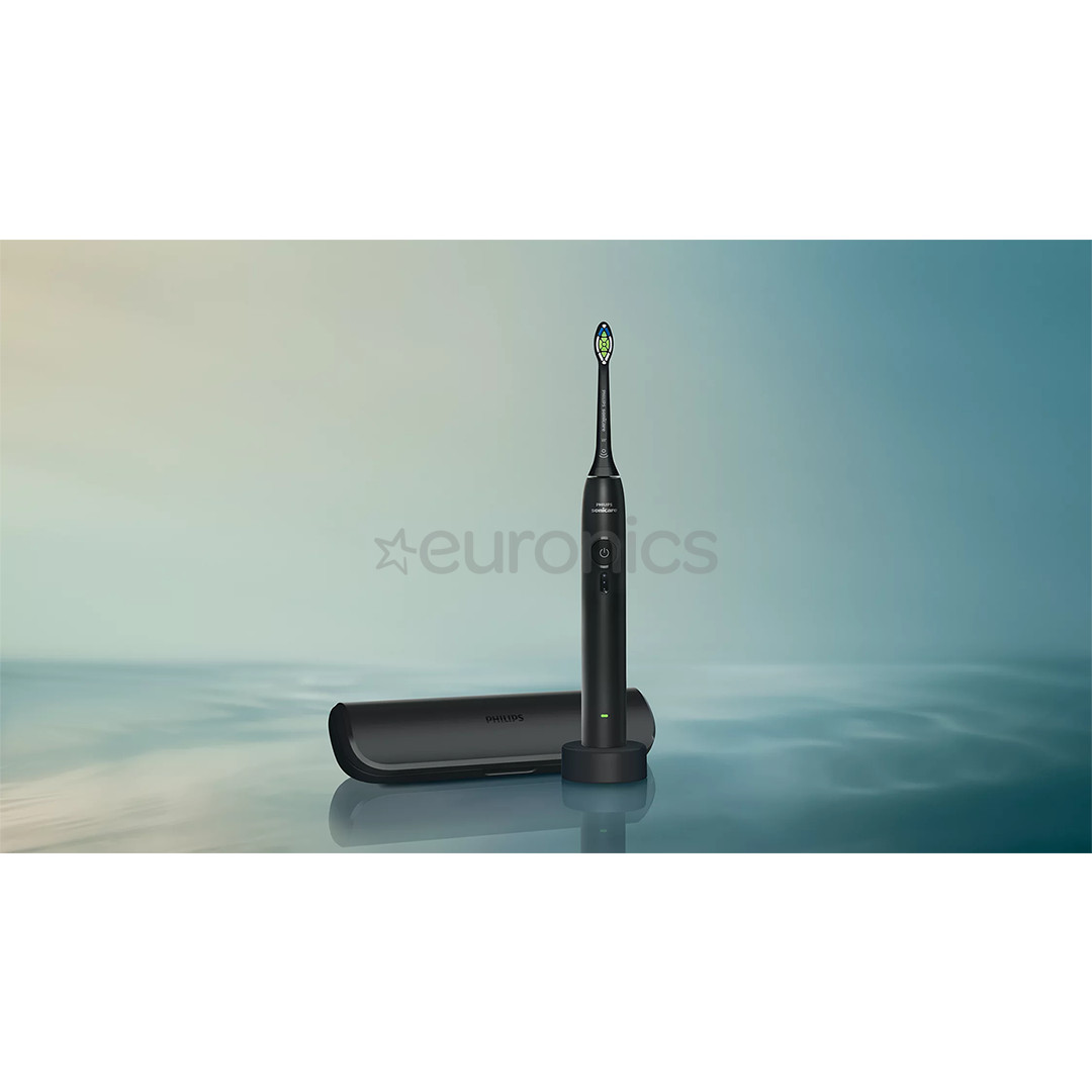 Philips Sonicare 3100 Series, rozā/melna - Elektrisko zobu birstu komplekts