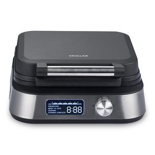 Stollar the Waffle Maker, 1500 W, melna/nerūsējošā tērauda - Vafeļu panna VPS700