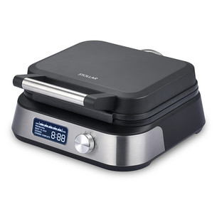 Stollar the Waffle Maker, 1500 W, melna/nerūsējošā tērauda - Vafeļu panna
