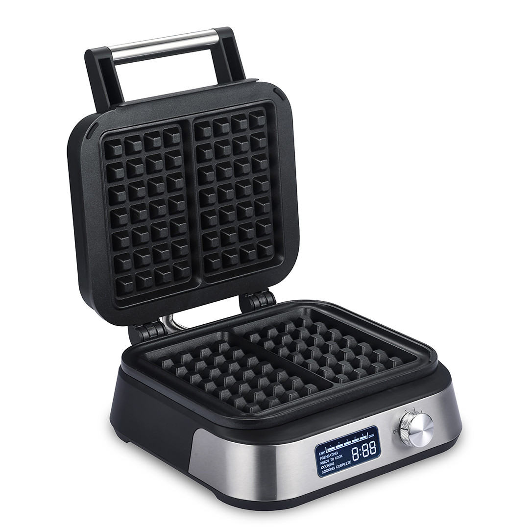 Stollar the Waffle Maker, 1500 W, melna/nerūsējošā tērauda - Vafeļu panna