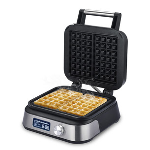 Stollar the Waffle Maker, 1500 W, melna/nerūsējošā tērauda - Vafeļu panna