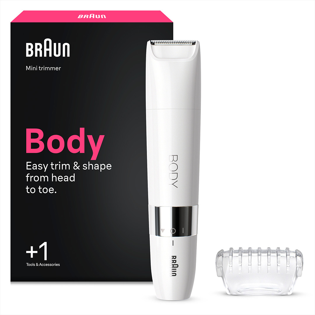 Braun, wet & dry, white - Mini trimmer