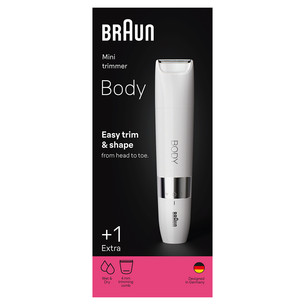 Braun, wet & dry, white - Mini trimmer
