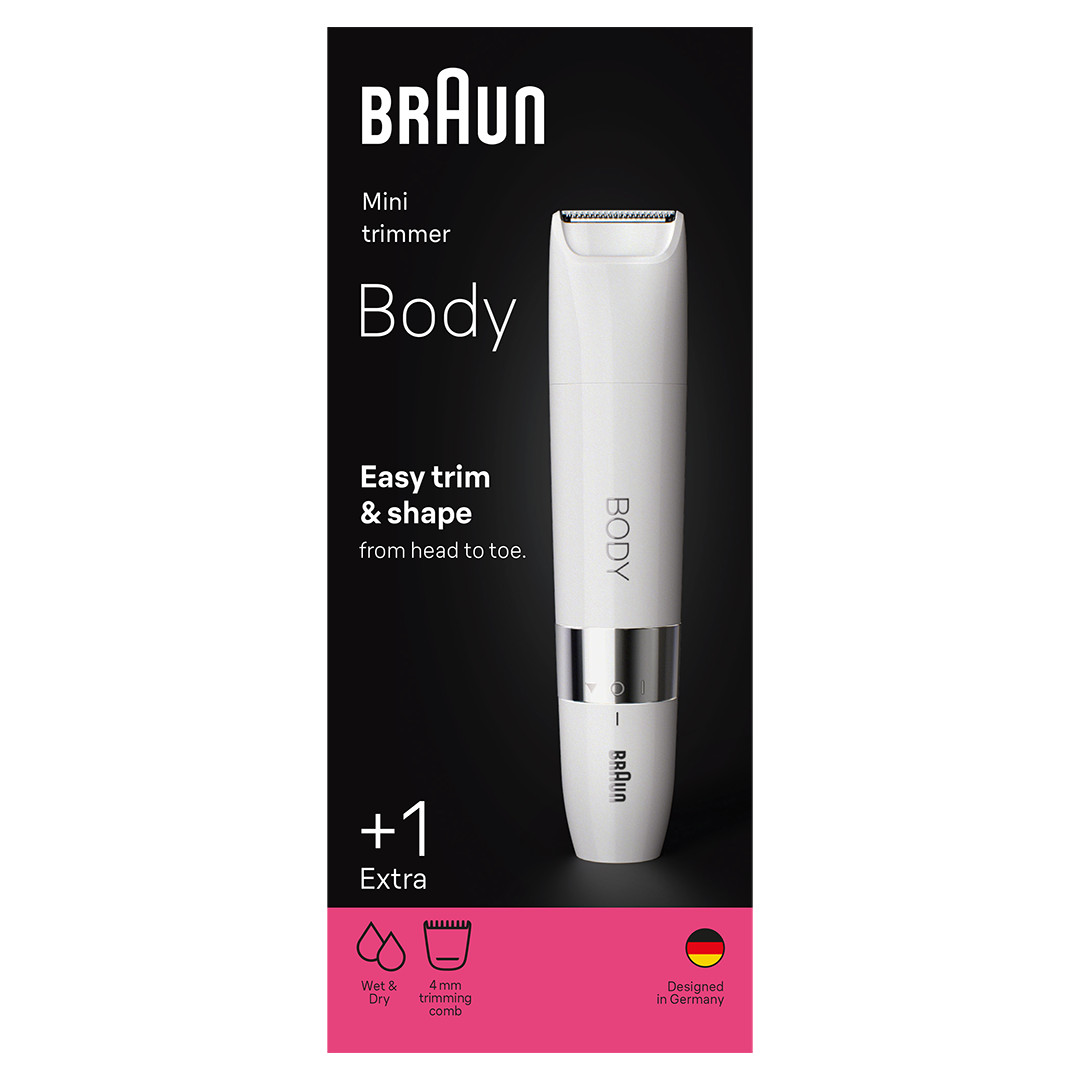 Braun, wet & dry, white - Mini trimmer