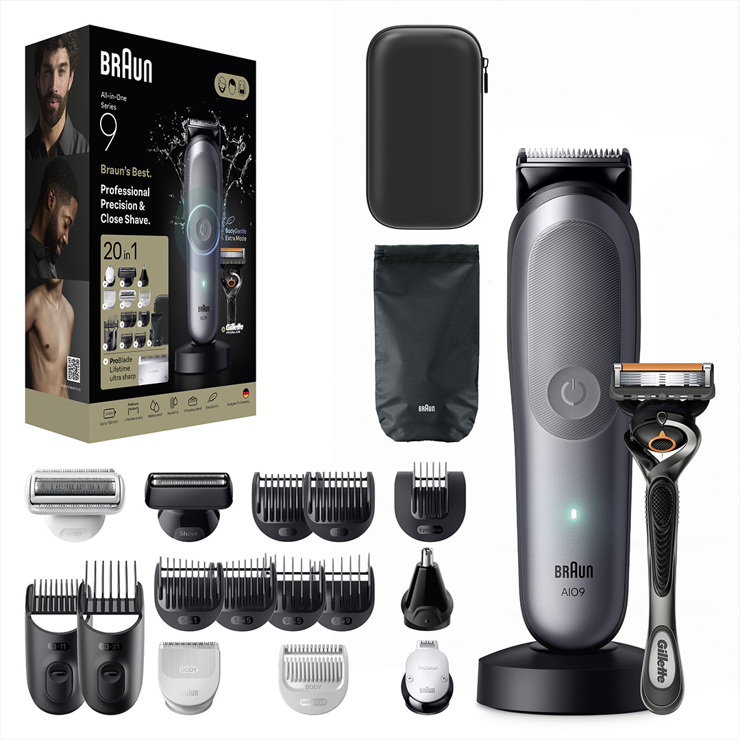 Braun All-in-1 Series 9, 20-in-1, grey - Trimmer set