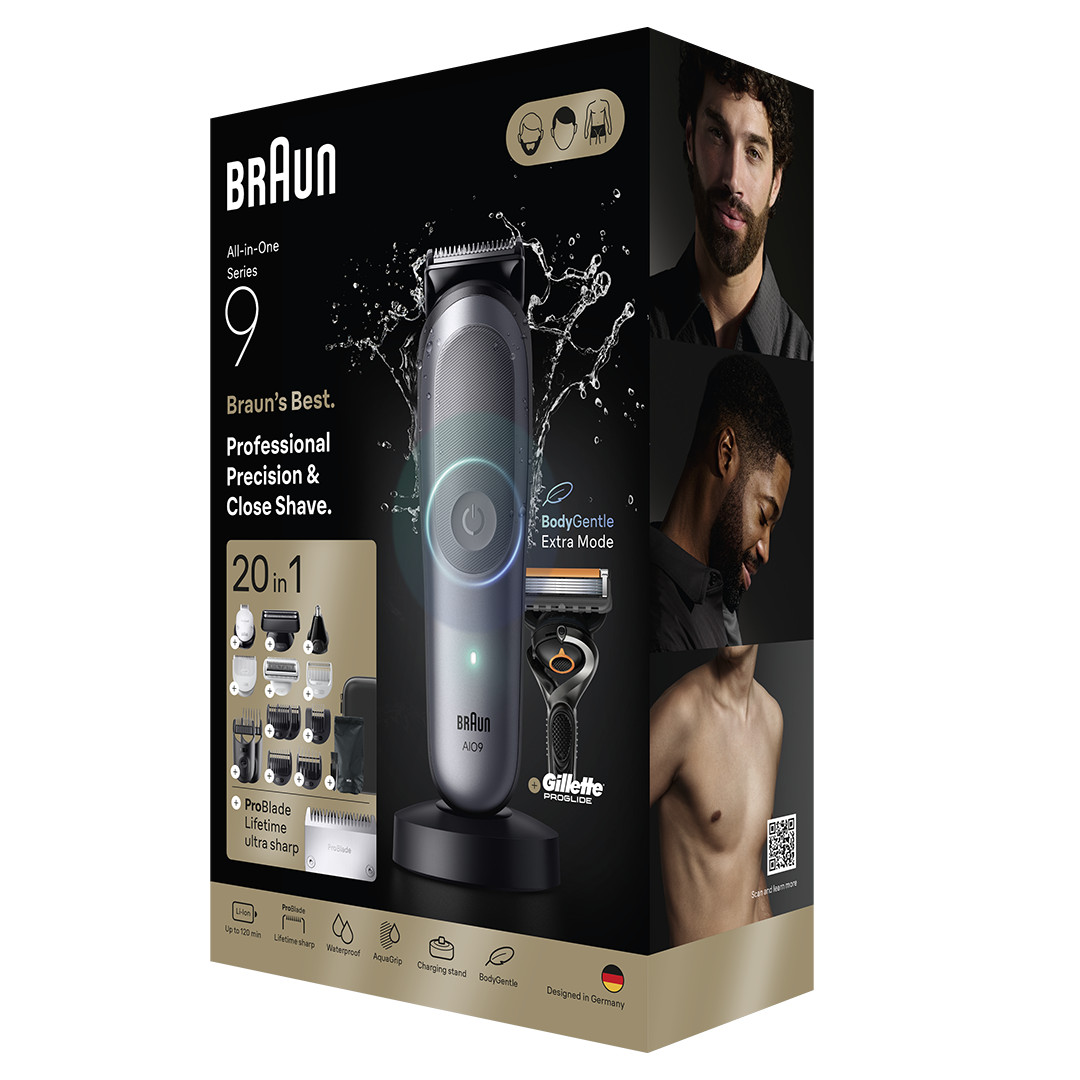 Braun All-in-1 Series 9, 20-in-1, grey - Trimmer set