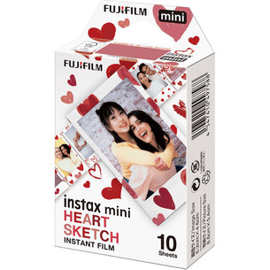 Fujifilm Instax Mini Heart Sketch, 10 gab. - Fotopapīrs 4547410497588