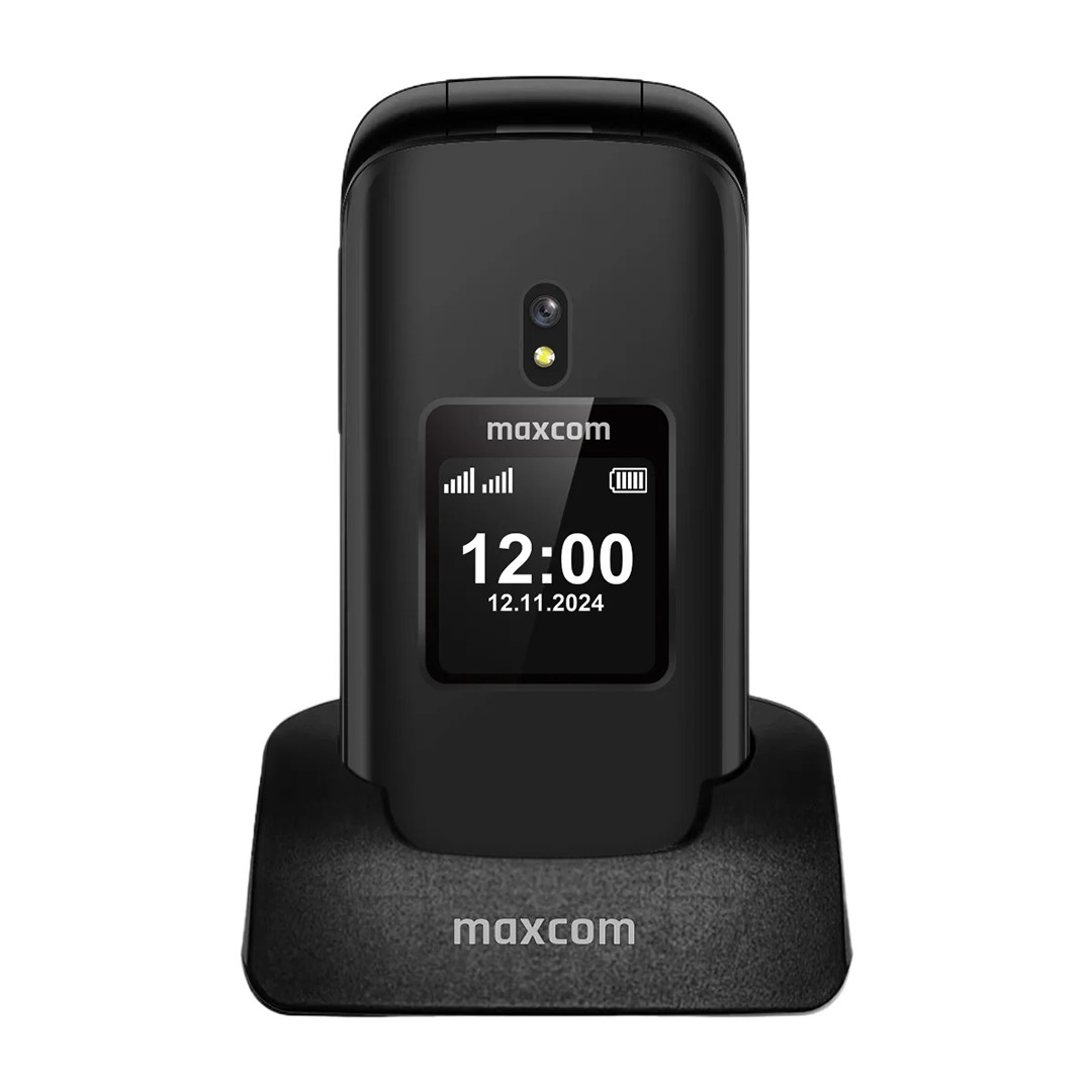 Maxcom Comfort MM834 4G, melna - Mobilais telefons
