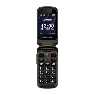Maxcom Comfort MM834 4G, melna - Mobilais telefons