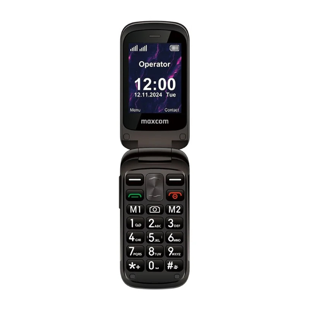 Maxcom Comfort MM834 4G, melna - Mobilais telefons