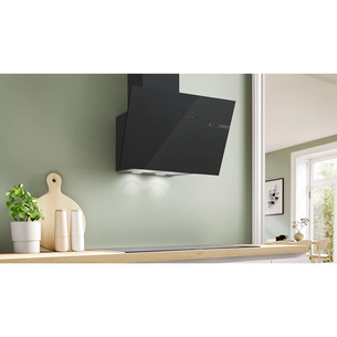 Bosch Series 6, 768 m³/h, platums 60 cm, melna - Tvaika nosūcējs