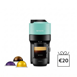 Krups Nespresso Vertuo Pop, мятный - Капсульная кофеварка XN920410