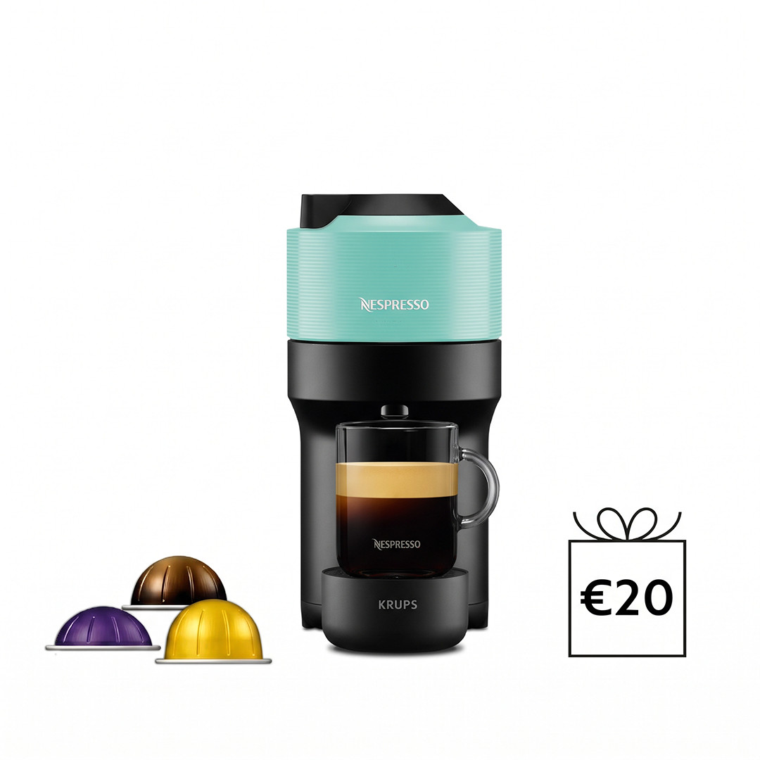 Krups Nespresso Vertuo Pop, mint - Capsule coffee machine