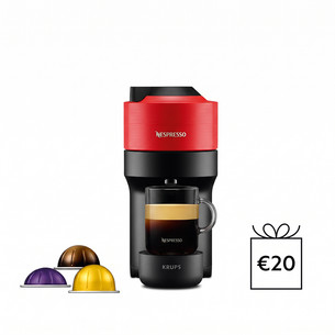 Krups Nespresso Vertuo Pop, красный - Капсульная кофеварка XN920510
