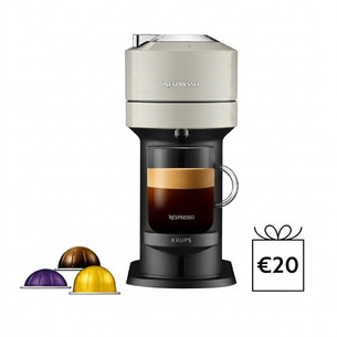 Krups Nespresso Vertuo Next, серый - Капсульная кофеварка XN910B10