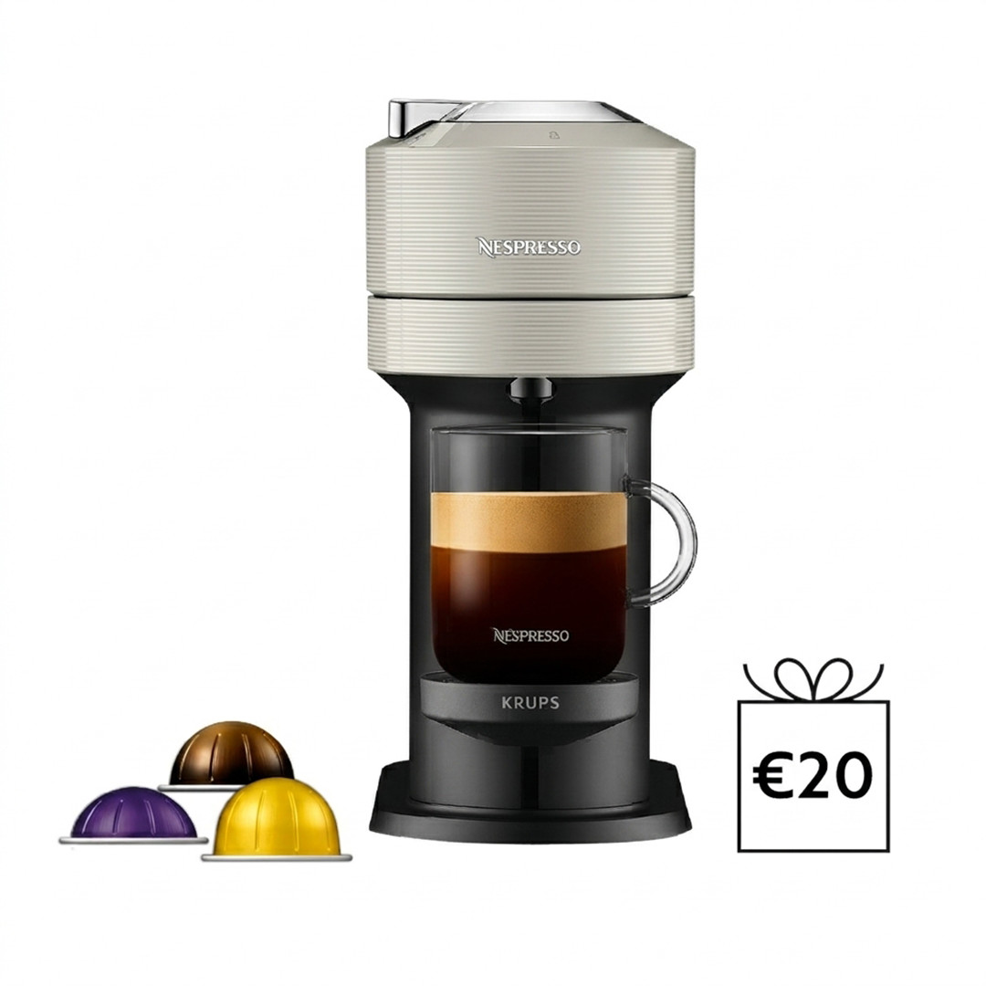 Krups Nespresso Vertuo Next, серый - Капсульная кофеварка