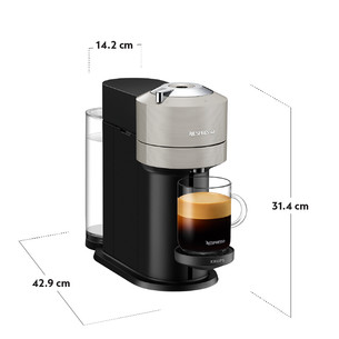 Krups Nespresso Vertuo Next, серый - Капсульная кофеварка