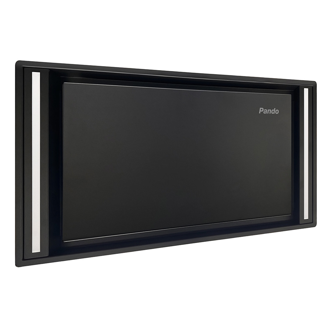 Pando GRX Slim, bez motora, platums 56 cm, melna - Iebūvējams tvaika nosūcējs