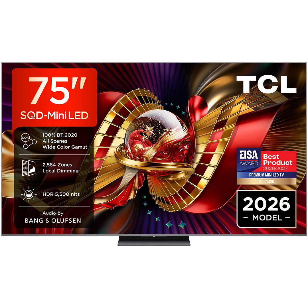 TCL C8L, 75", 4K UHD, SQD-Mini LED, black - TV