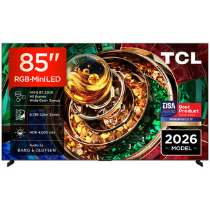 TCL RM9L, 85", 4K UHD, RGB-Mini LED, черный - Телевизор 85RM9L