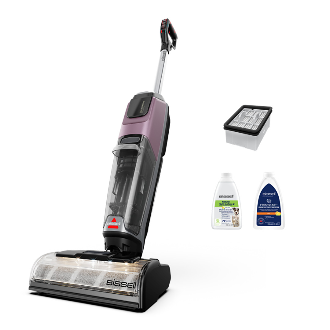 Bissell CrossWave OmniForce EdgeFind Select, розовый/серебристый - Беспроводное устройство для очистки твердых полов