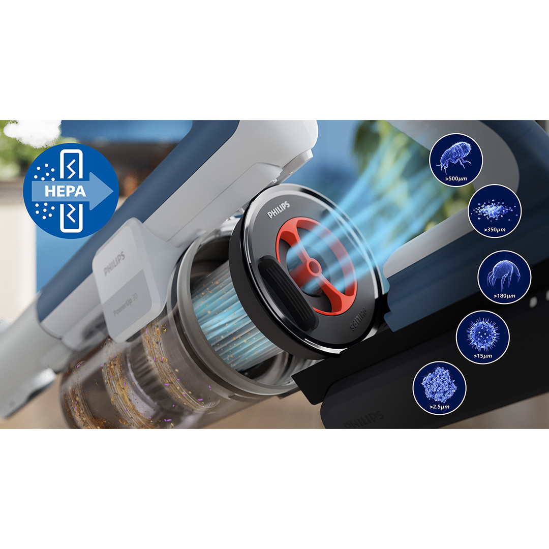 Philips PowerUp 30 Aqua Pro - Cordless vacuum cleaner