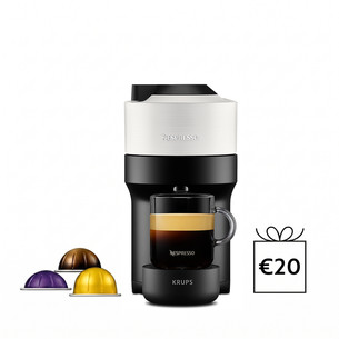 Krups Nespresso Vertuo Pop, белый - Капсульная кофеварка XN920110
