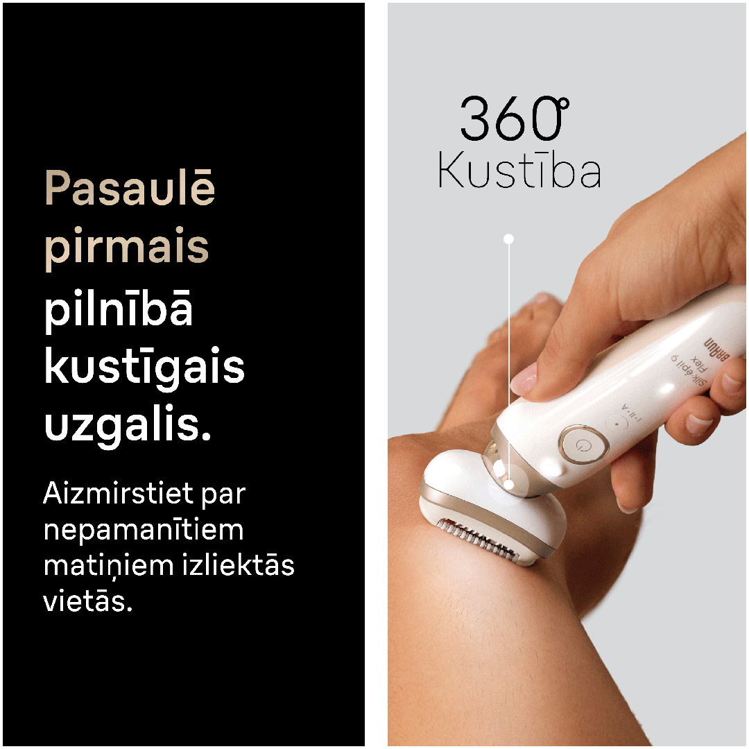 Braun Silk epil 9 Flex, balta - Epilators
