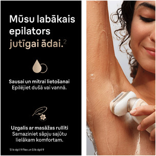 Braun Silk epil 9 Flex, balta - Epilators