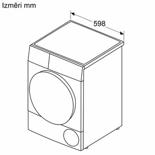 Bosch, siltumsūkņa tehnoloģija, Series 6, 9 kg, dziļums 61.3 cm - Veļas žāvētājs