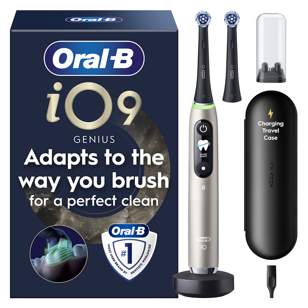 Braun Oral-B iO 9, Lunar Gold, zelta - Elektriskā zobu birste