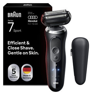 Braun, Series 7 Sport, Wet & Dry, melna - Skuveklis 72-N1000S