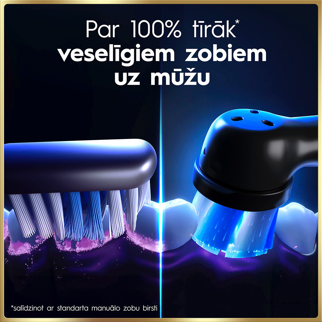Braun Oral-B iO 9, Lunar Gold, zelta - Elektriskā zobu birste