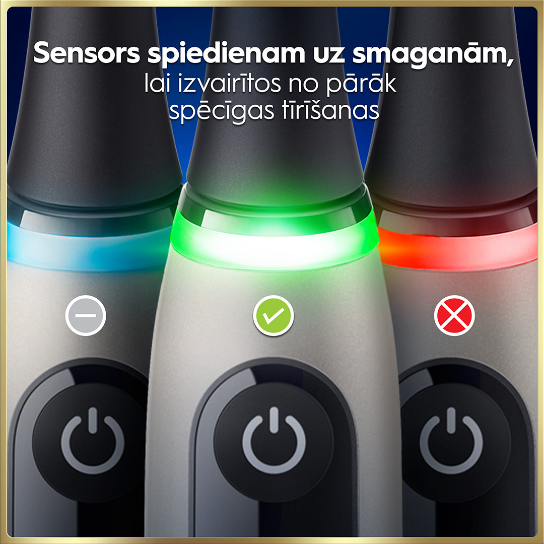 Braun Oral-B iO 9, Lunar Gold, zelta - Elektriskā zobu birste